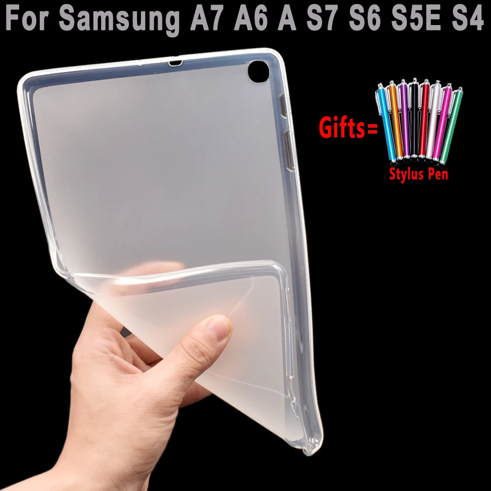 Ультратонкий чехол для Samung Galaxy Tab A7 10 4 A 1 5 A6 S7 11 12 S6 Lite S5e S4 мягкий силиконовый