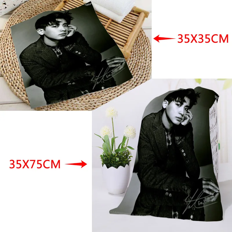 35x35 см 35x75 полотенца на заказ KPOP EXO Park Chanyeol квадратные с принтом из микрофибры