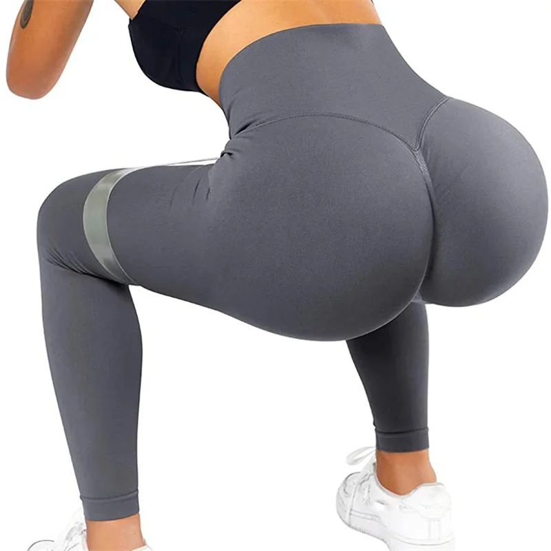 Nylon Custom Women High Waist Stretchy Compression Anti Cellulite Butt Lift Scrunch Leggings Gym Workout Yoga Leggings For Women