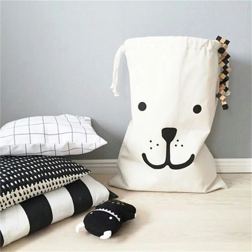 Большой мультфильм хлопок лен складной холст корзина детская комната Органайзер