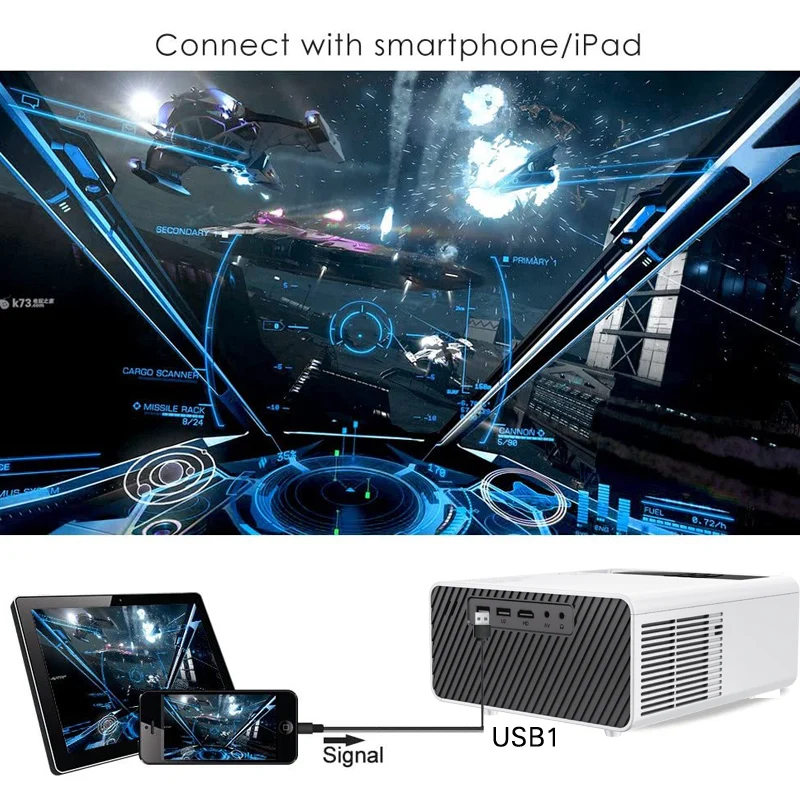 Y6 600P Мини светодиодный карманный проектор домашний мультимедийный дети подарок