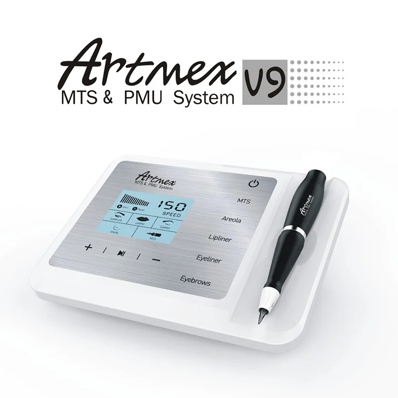 

Artmex v9 tattoo machine permanent makeup Eye Brow Lip Rotary Pen MTS PMU System With V9 Tattoo Needle