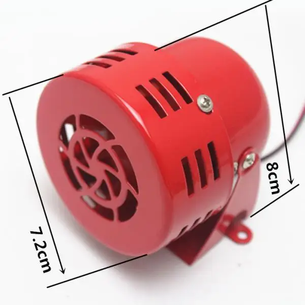 

12V Metal Electric Car Truck Motorcycle Driven Air Raid Siren Horn Alarm Loud 1950s