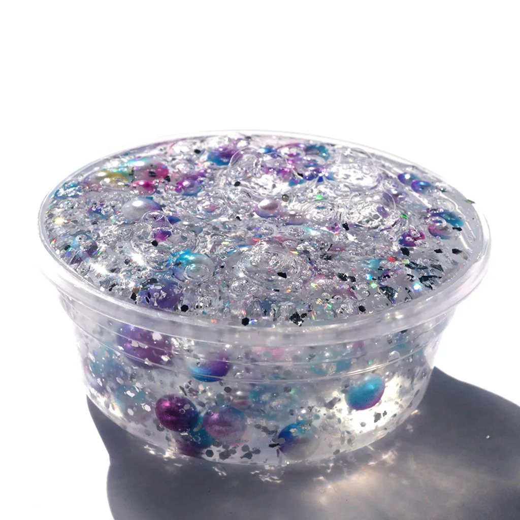 Multicolor A Slime игрушки для детей красивые красочные глиняные игрушки милые жемчужные игрушки для снятия стресса детские игрушки нетоксичные чистые антистрессовые игрушки - Цвет: Multicolor A