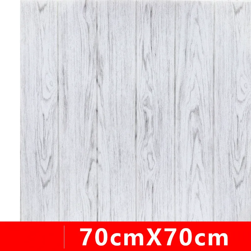 

3D Wooden Wall Sticker Wallpaper Wood Foam Waterproof Wall Cover Wallpaper For DIY Kids Living Room Home TV Background Decor