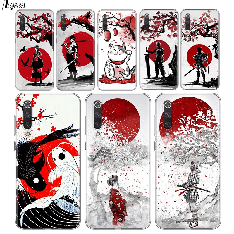 

Japanese Red Sun Anime Soft TPU Silicone Cover For Xiaomi Mi Note 11 10T 10 9 9T SE 8 Lite Pro Ultra 5G Phone Case