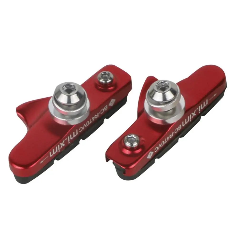 

Bike Brake Pads 1 Pair V-Brake Blocks Pads with Hex Nut Aluminum Shell 55mm 40P