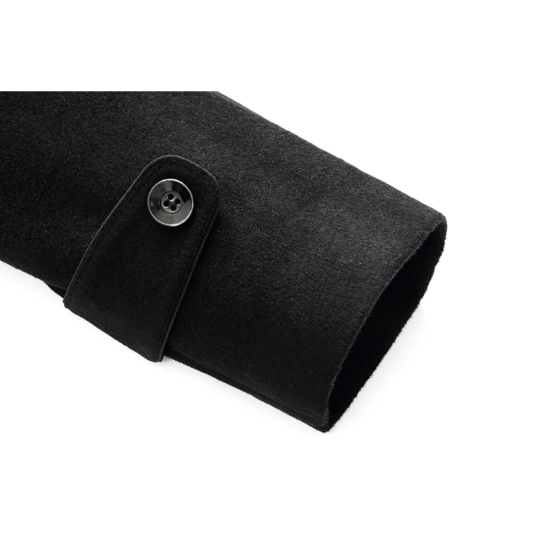 Mirecoo Брендовые мужские шерстяные пальто осень зима Новые однотонные