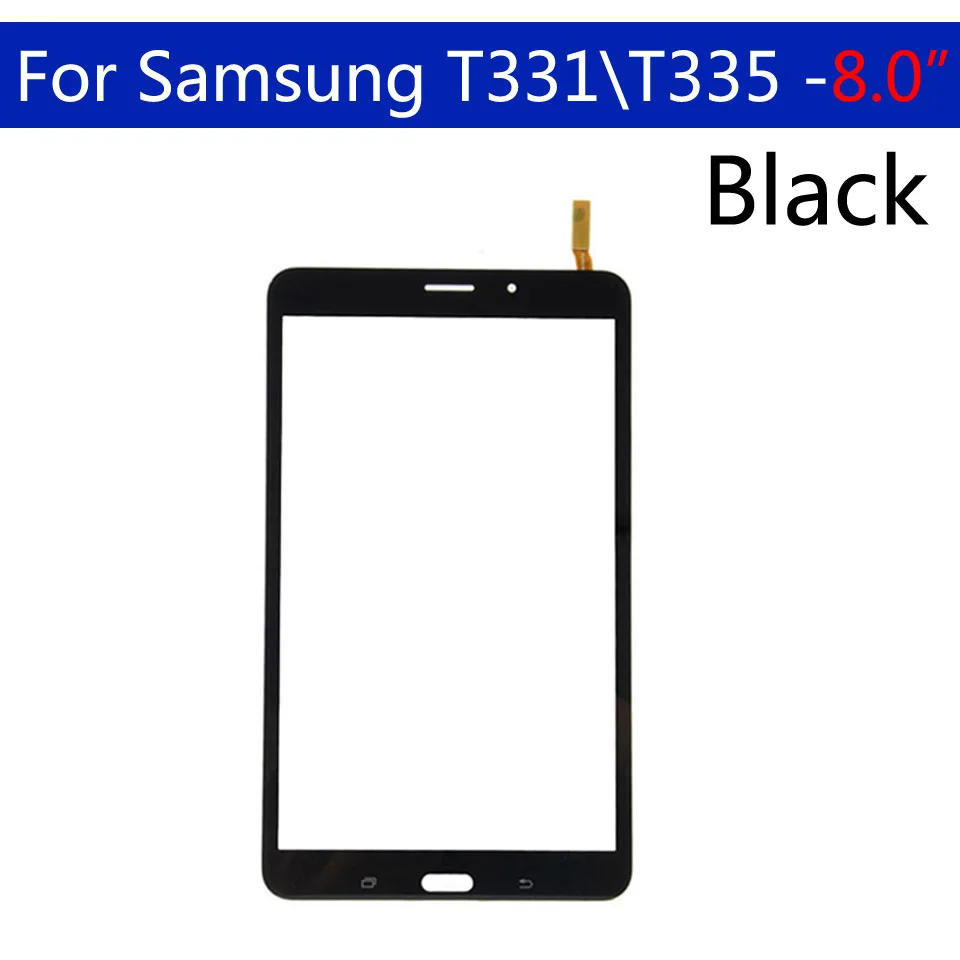 10 шт./партия сменный сенсорный экран для Samsung Galaxy Tab 4 8 0 T331 t335 T330|ЖК-экраны и панели