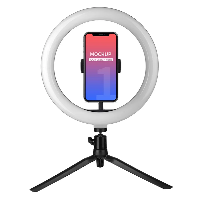 

10 Inch LED Ring Light Beauty Fill-in Light Dimmable 3 Lighting Modes 3000K-6500K USB Powered for Live Selfie Makeup Photography