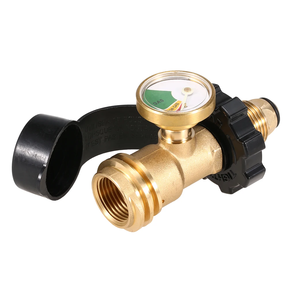 Переходник для пропана Твердый латунный регулятор безопасности POL