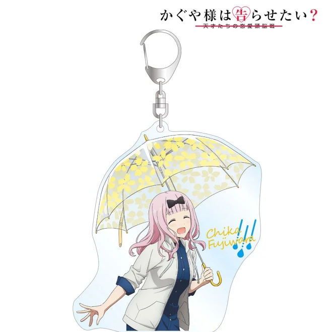 

Kaguya-Sama: Love Is War Anime Shinomiya Kaguya Keychain Keyrings Acrylic Double Sided Backpack Cartoon Pendant Xmas Gifts New