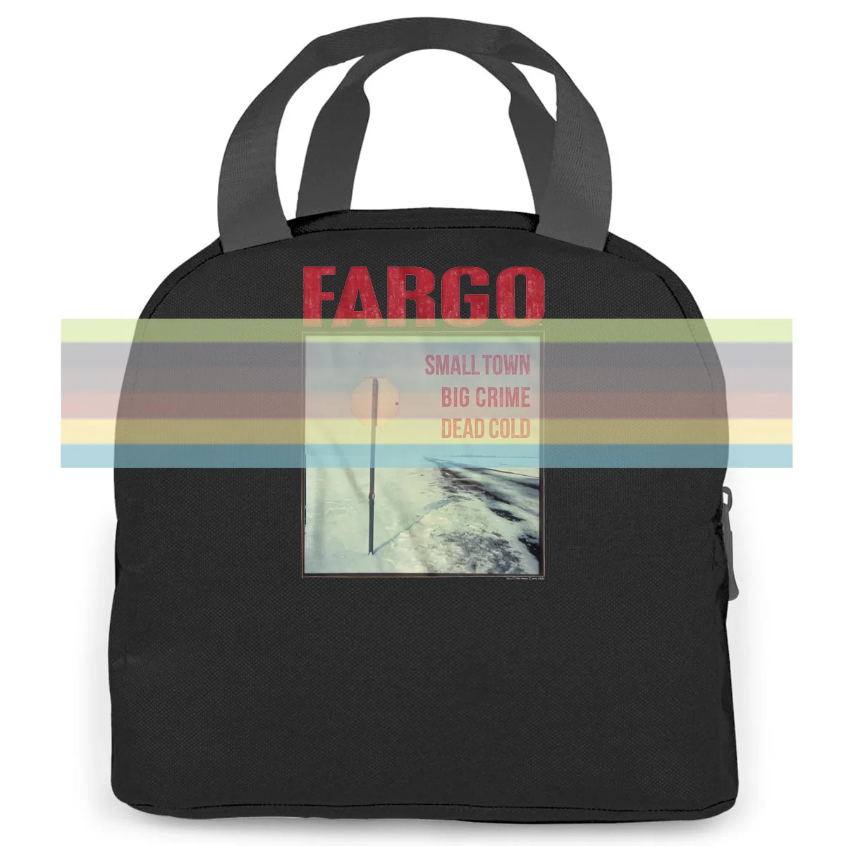 

FARGO SIGN WHITE adult Cool Novelty women men Portable insulated lunch bag adult