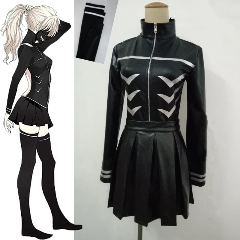 Токийский Гуль канеки Кен девушка Униформа Женская парик обувь наряды косплей