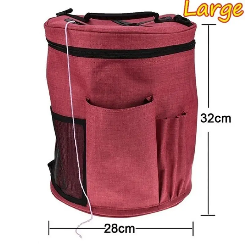 

Knitting Organizer Yarn Crafts Storage Bag Oxford Cloth Portable Yarn Crochet Storage Tote