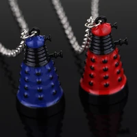 doctor dw necklace mysterious dr dalek alien robot metal pendant for men fashion car chaveiro trinkets gifts