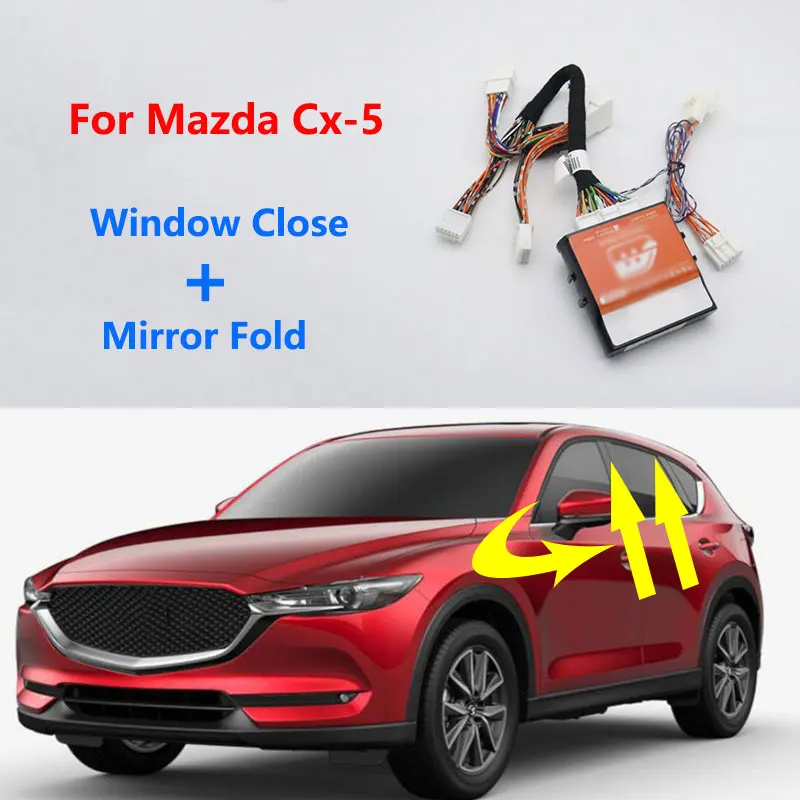 

Для Mazda CX-5 CX5 автоматическое открытие окна + боковое зеркало складывающийся Комплект модуля левый руль автомобиля