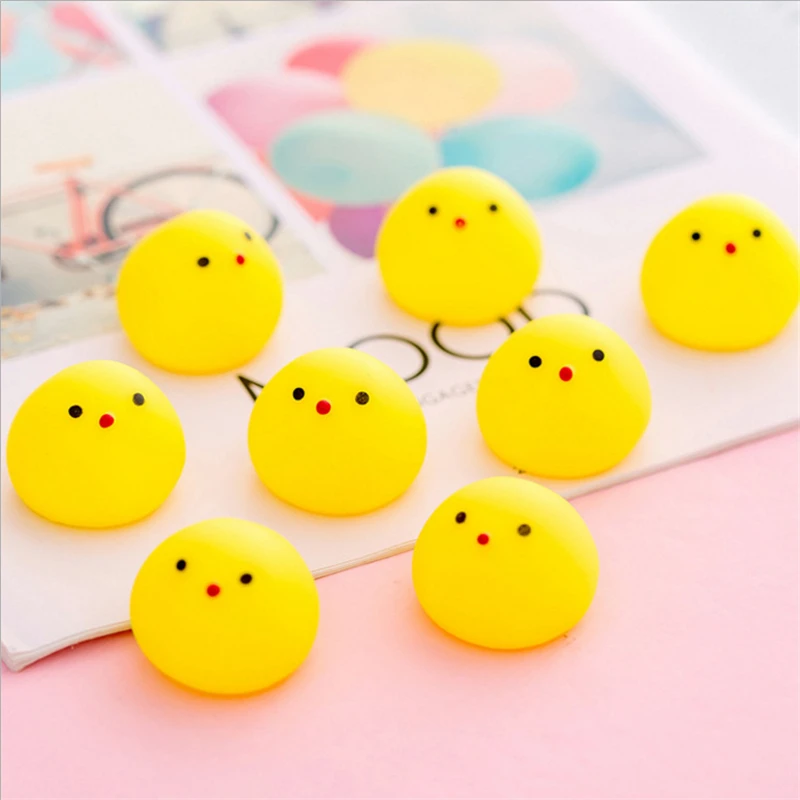 

Cartoon Creative Cute Animal Dumpling Yellow Chick Squeaking Music Decompression Vent Ball Children's Gift Toys
