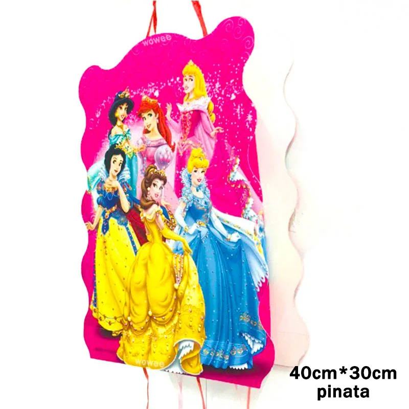 40 30cm Pinata 24 шт. торт десерт вставленные карты принцесса украшения мультфильм карты Дети День рождения ребенок душ вечерние Принадлежности Торт Топперы - Цвет: 40 30cm Pinata
