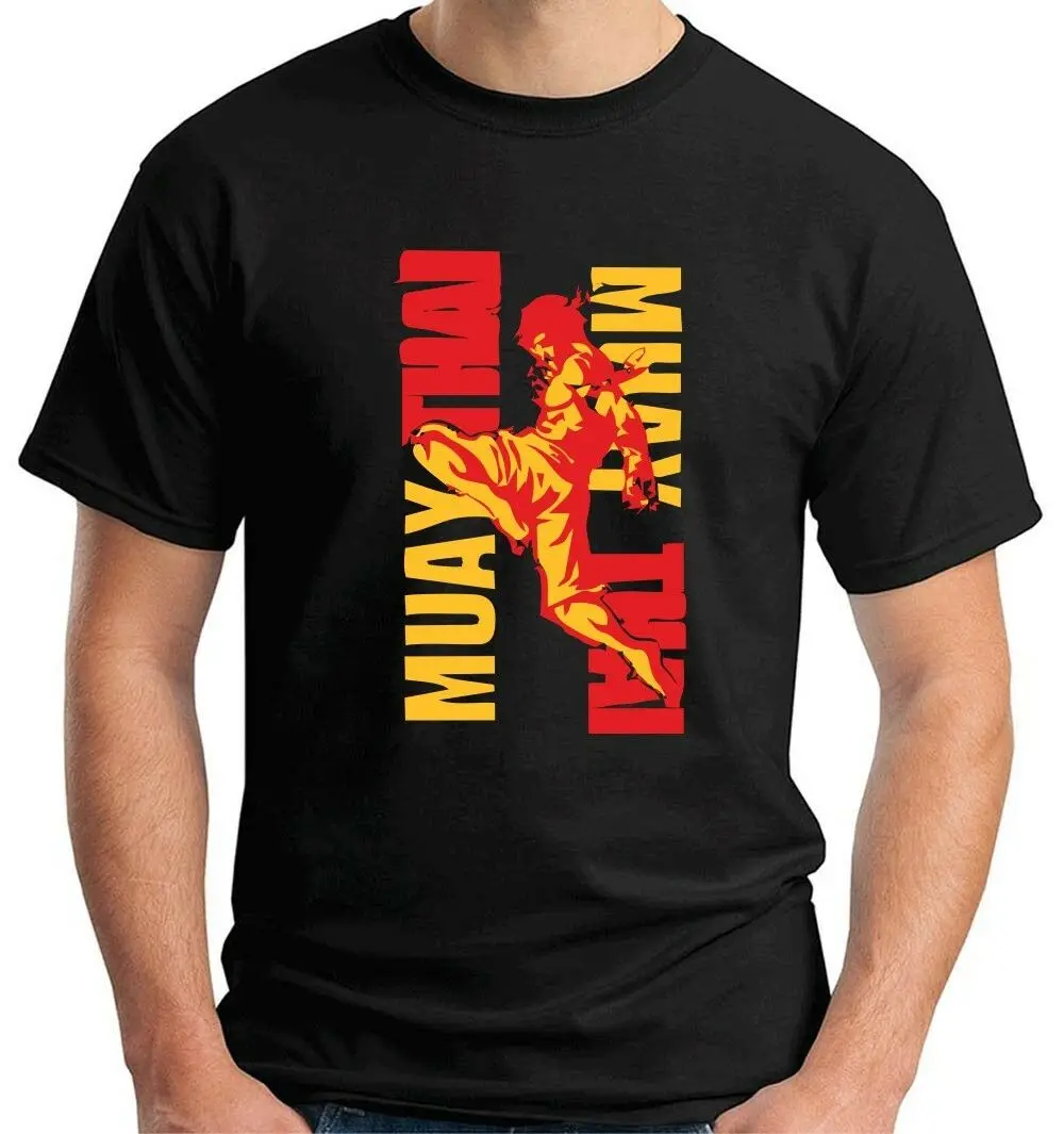 

Cool Fashion Muay Thai Fighter Kick T-Shirt. Summer Cotton Short Sleeve O-Neck Mens T Shirt New S-3XL