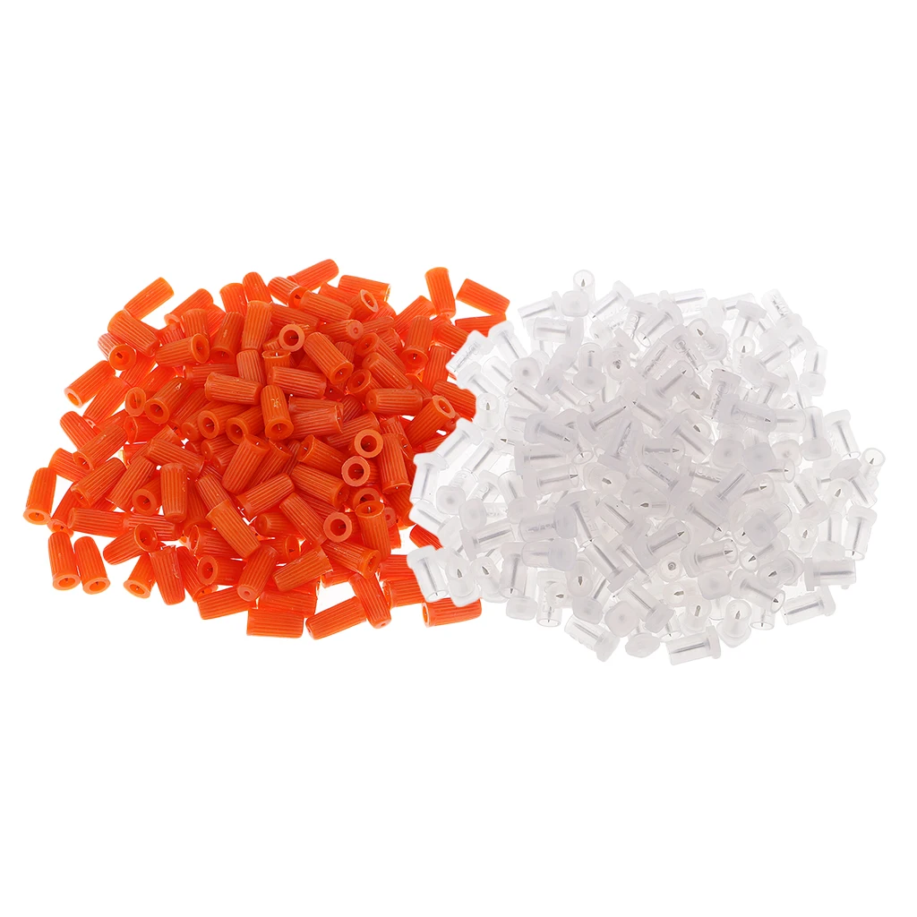 

200 Pcs Open Bottle Glue Push Pin Safely Stationery 2 Colors Optinal