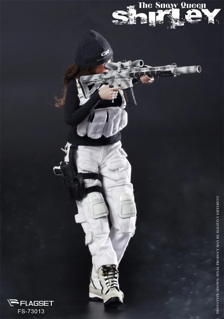 Флагсет, FS-73013, 1/6, Снежная королева, Ширли, Женская снайперская фигурка, Женский солдат, военная фигурка, модель, коллекция кукол