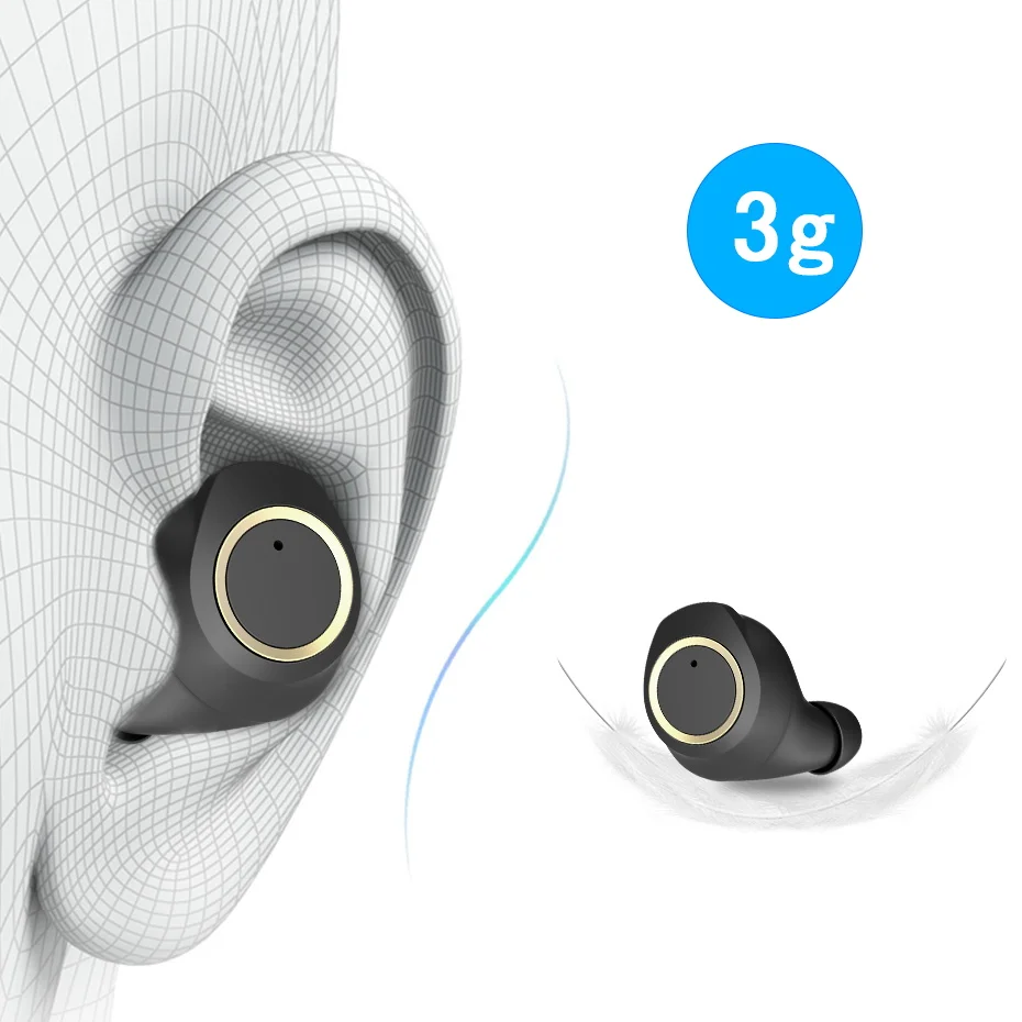 Bluetooth 5,0 Беспроводной наушники с зарядный чехол Водонепроницаемый наушники-вкладыши TWS стерео наушники в ухо Встроенный микрофон гарнитуры Bluetooth для занятий спортом