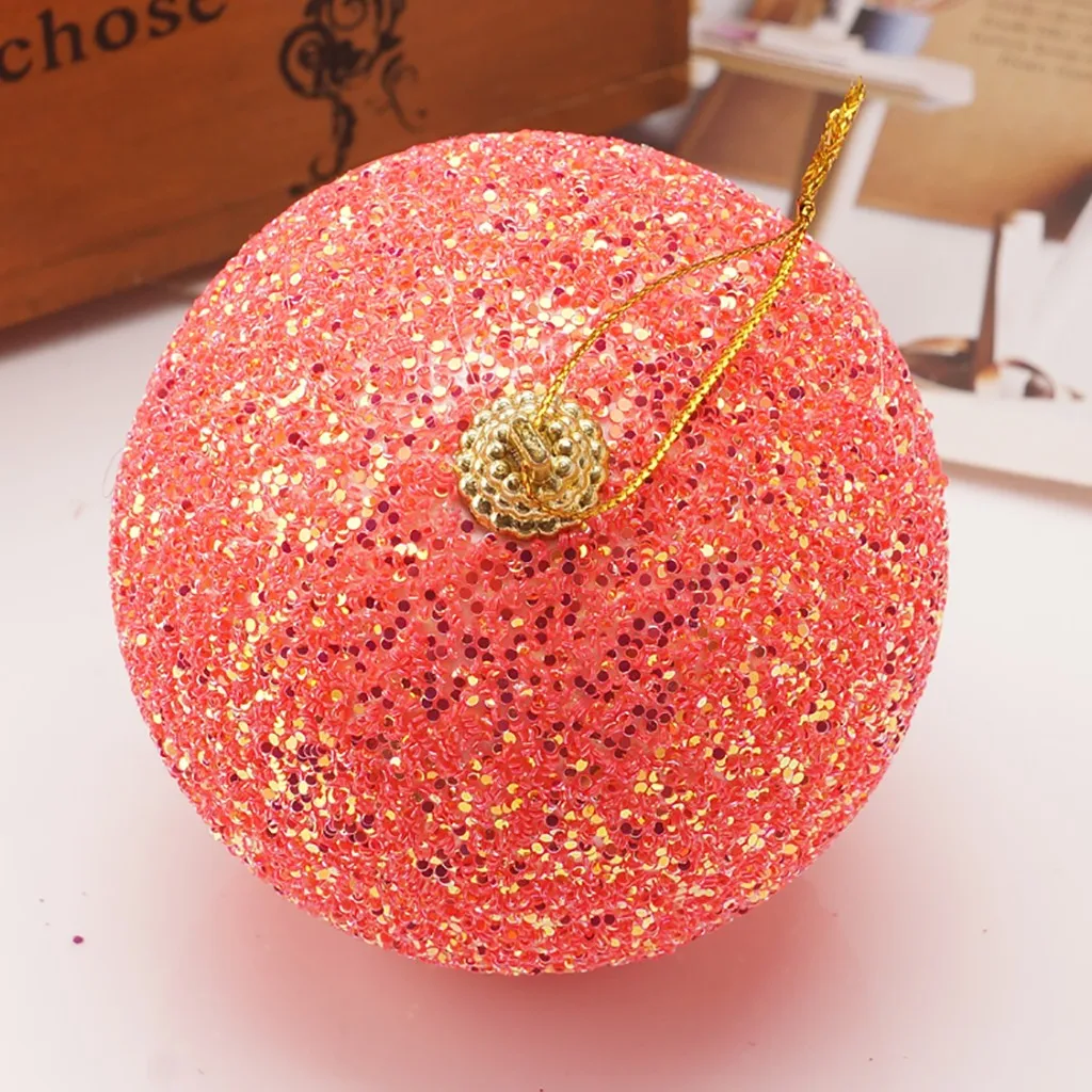 8 см пенопластовый Рождественский декоративный шар подвеска стразы блестки