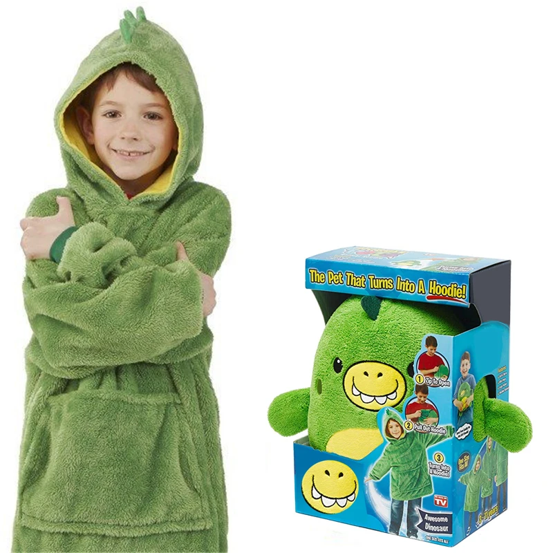 Новинка 2019 детская теплая толстовка с капюшоном в форме домашнего животного