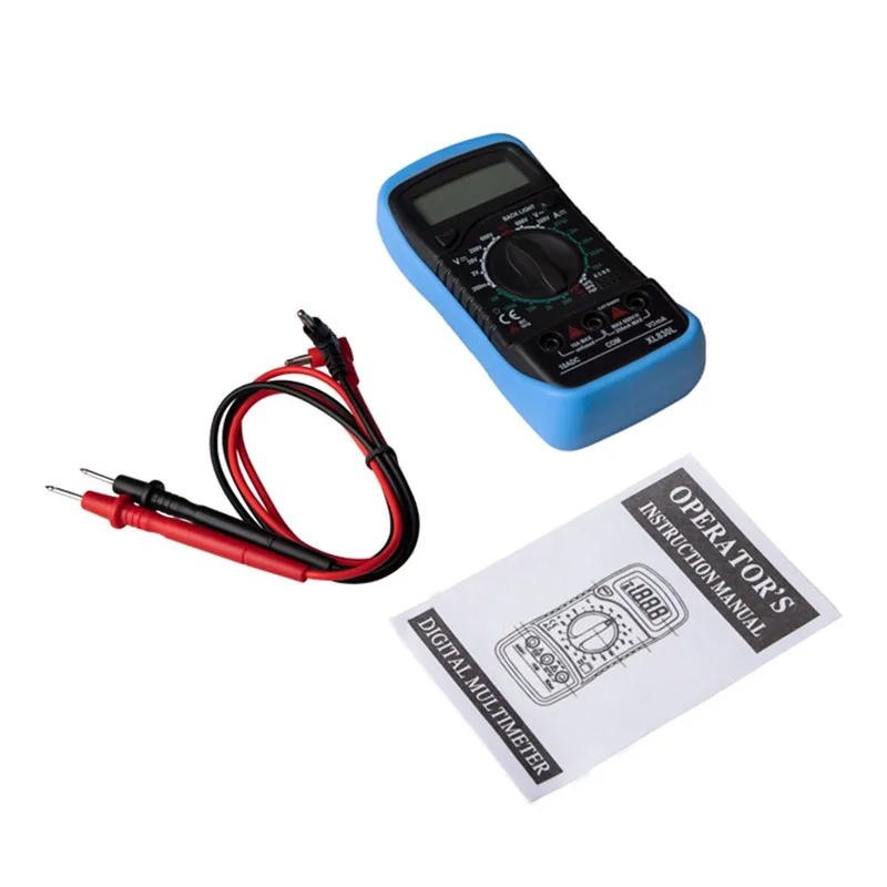 1PCS XL830L Handheld Digital Multimeter LCD Backlight Portable AC/DC Ammeter Voltmeter Ohm Voltage Tester Meter Multimetro hot |