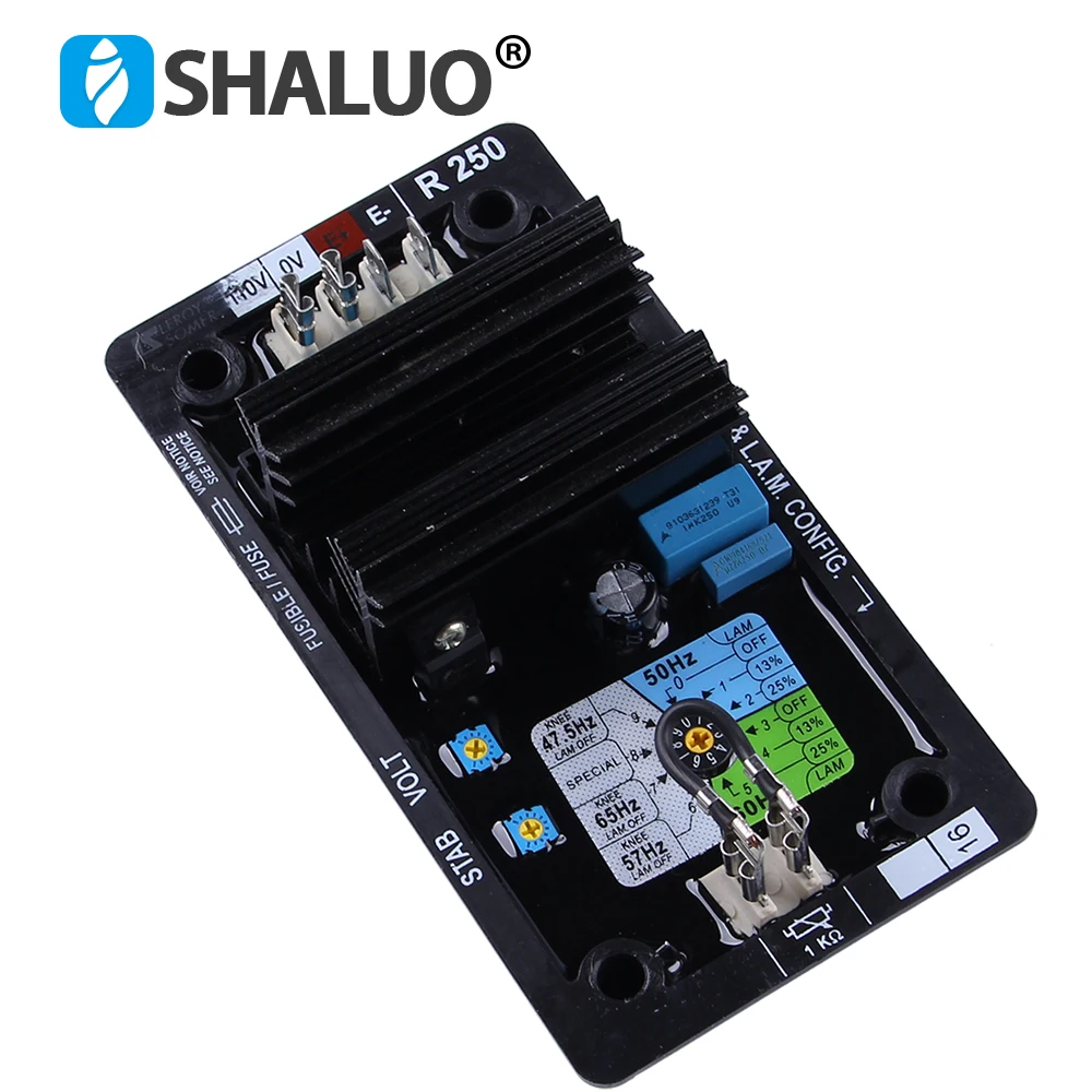 SHALUO leroy somer AVR R250 Китай интегральные схемы генератора запчасти регулятор напряжения фазовый регулятор для дизельного генератора