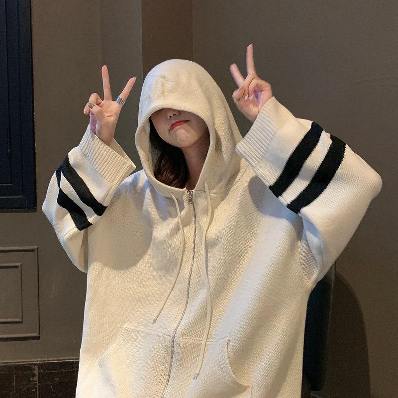 

Hoodies Loose Women Ins Spring Autumn Letter Simple Classic Oversized Lovely Ladies Hooded All-match Daily Soft Clothing 2021