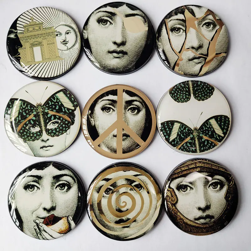 9 шт./компл. Fornasetti декоративный магнит на холодильник сувенир Aimant Imanes де Nevera домашний декор Juguetes Украина, Нью-Йорк - Цвет: 5