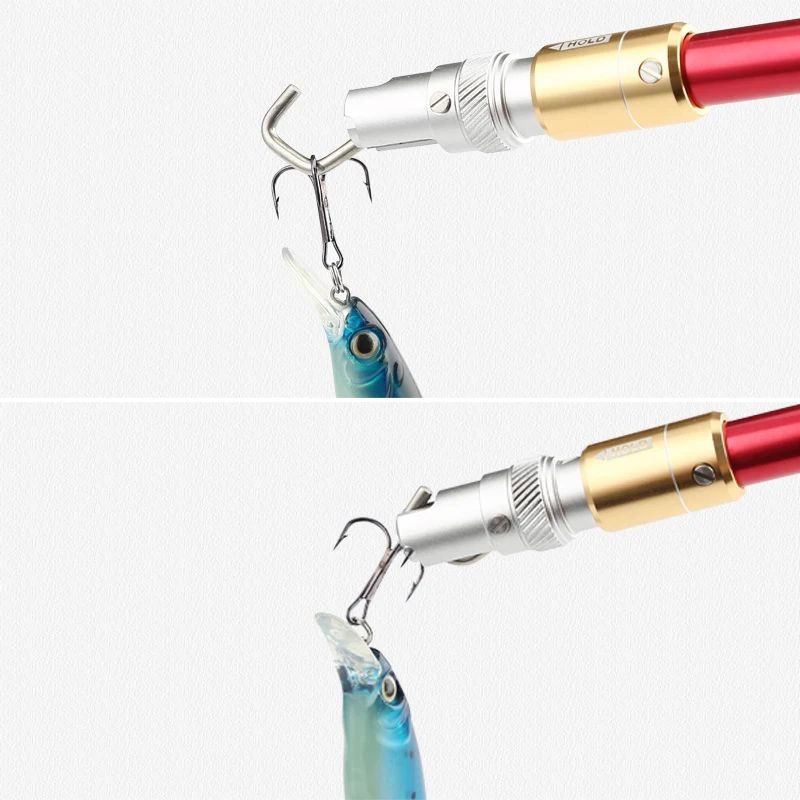 Self-Locking Fish Hook Remover Tool Extractor Detacher T-Shaped Aluminium Saltwater Lure Fishin The Hook Lifterg Hook Separator