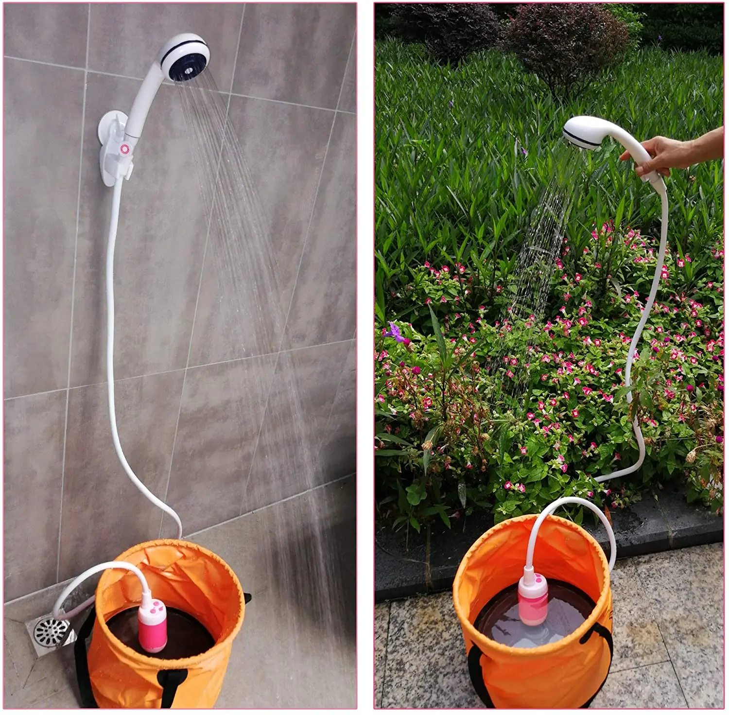 Электрический Душ Портативный перезаряжаемый аккумулятор Мобильный насос для