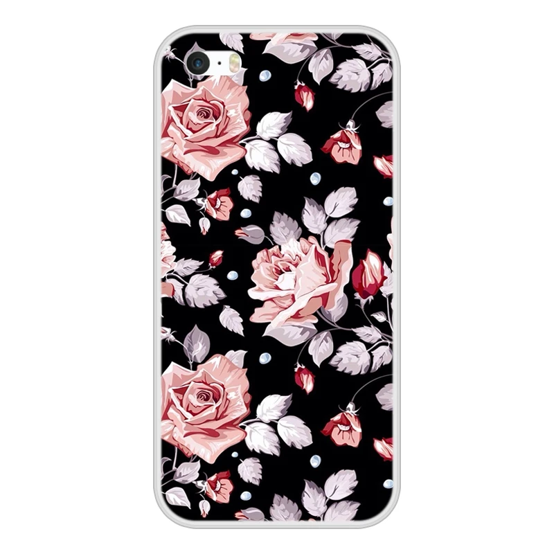 Модные чехлы для телефонов Apple iPhone 4 4S 5 5S 5C SE Fundas Coque S силиконовый чехол Мягкая