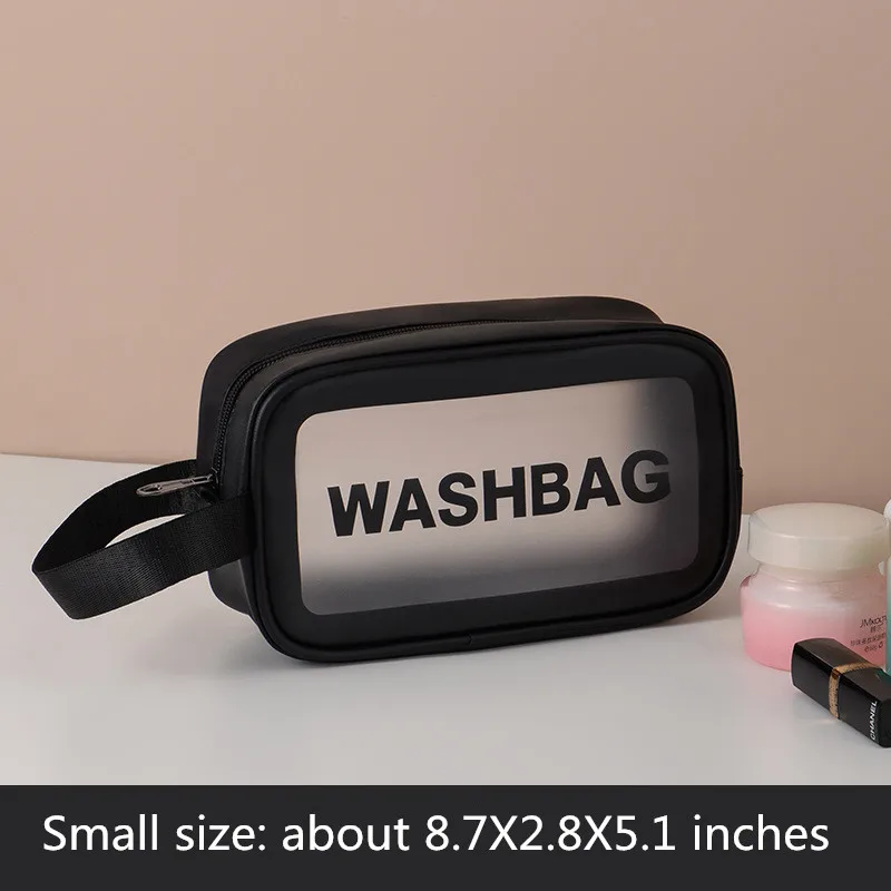 Дорожная сумка для хранения косметичка прозрачная ухода за кожей ванной комнаты