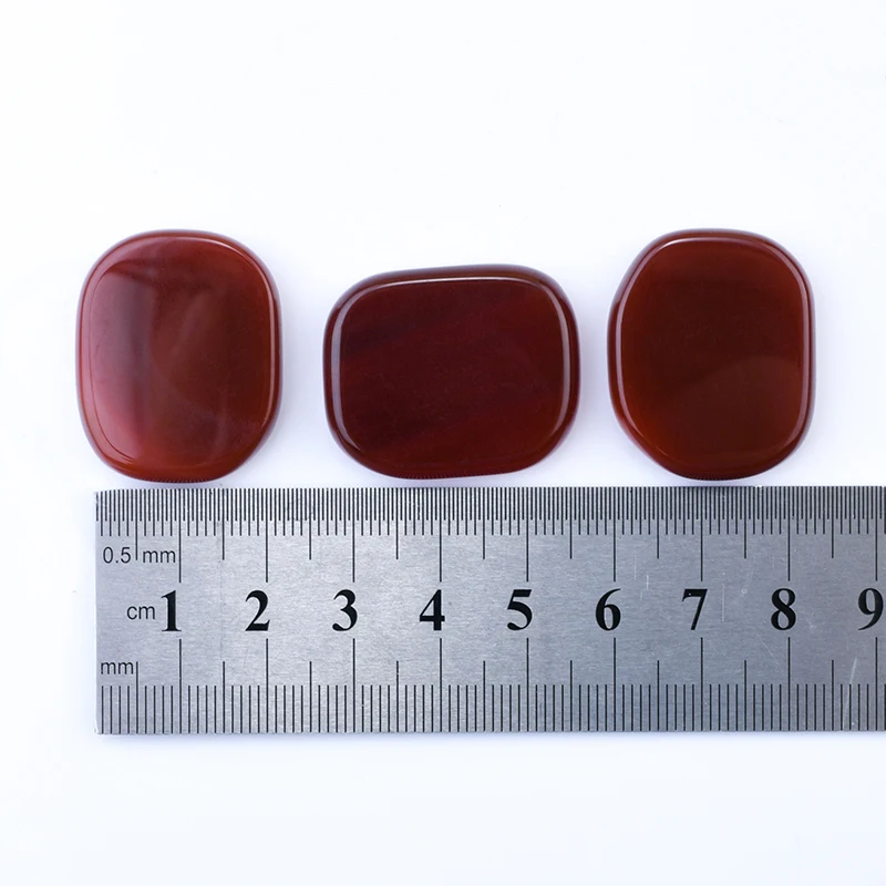 S Size 7 piece red agate Chakra palm stone Natural and mineral Energy Massage Reiki Healing Crystals Spirituality | Красота и