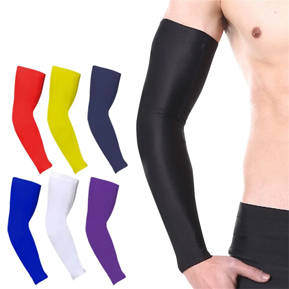 

1PCS Basketball Arm Sleeve Armguards Quick Dry UV Protectin Running Elbow Support Arm Warmers Fitness Elbow Pad Cycling
