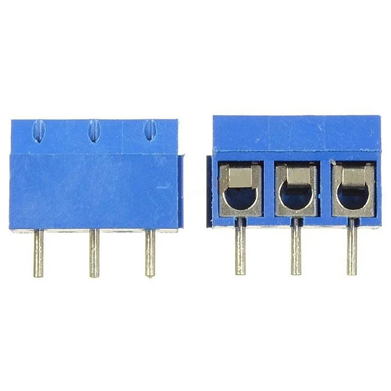 60 шт. 3P 5 08 мм Шаг 3Pin PCB крепление винтовой клеммный блок гнездо полоски для Arduino