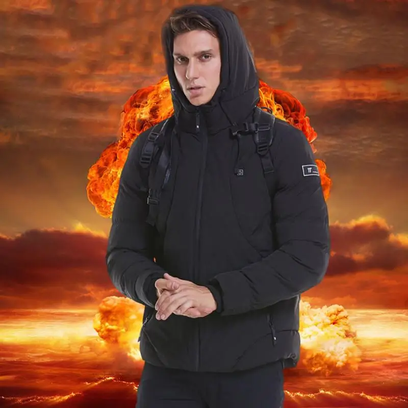 Одежда с длинным рукавом для мужчин USB электрическое Отопление куртка детей в