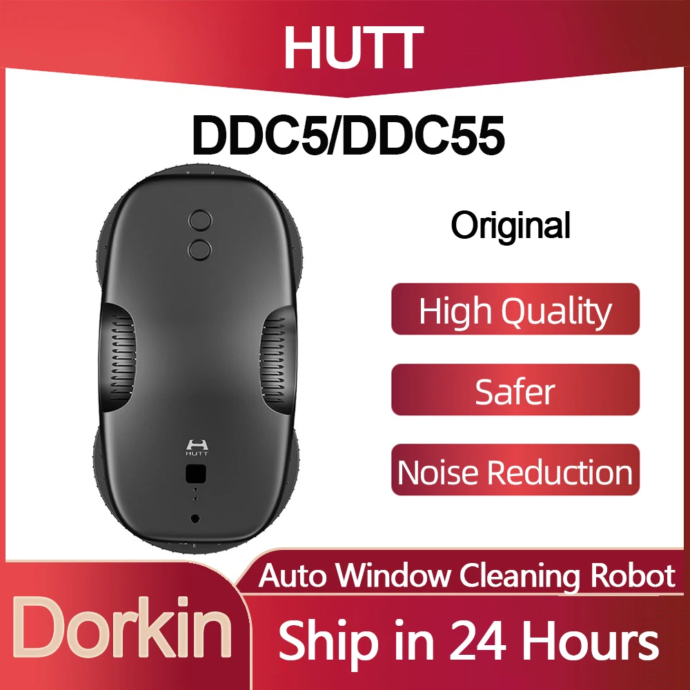 

Original HUTT Smart Auto Window Cleaning Robot White DDC55 Household High Efficiency Intelligent Variable Frequency Cleaning