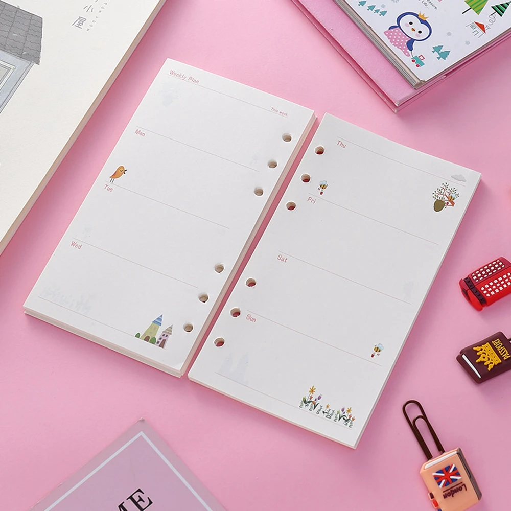 Летняя милая серия заполняющие бумаги для блокнота A5/a6 цветной внутренний