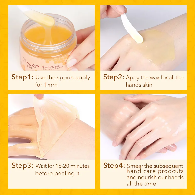 150 г молочный медовый парафин маска для рук отшелушивающая мозоли увлажняющая