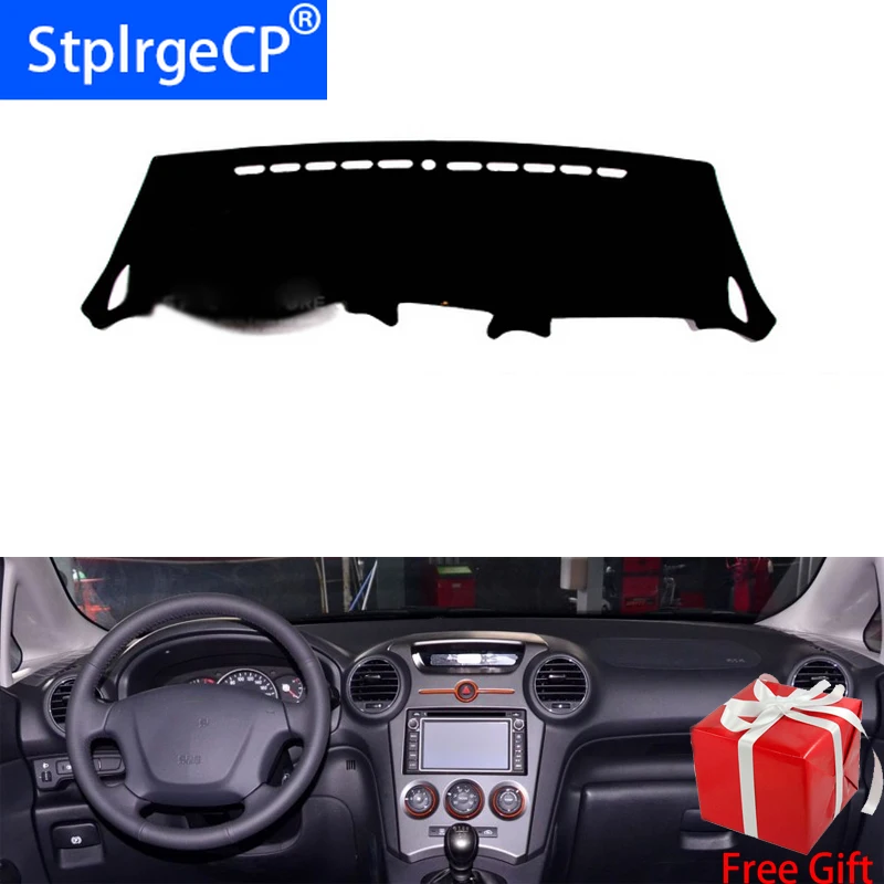 Для kia carens 2007 2008 2009 2010 2011 стайлинга автомобилей тире коврики наклейка на приборную