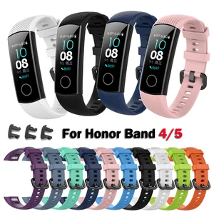Сменный силиконовый ремешок для смарт-браслета Honor Band 4, 5, браслет ремешок