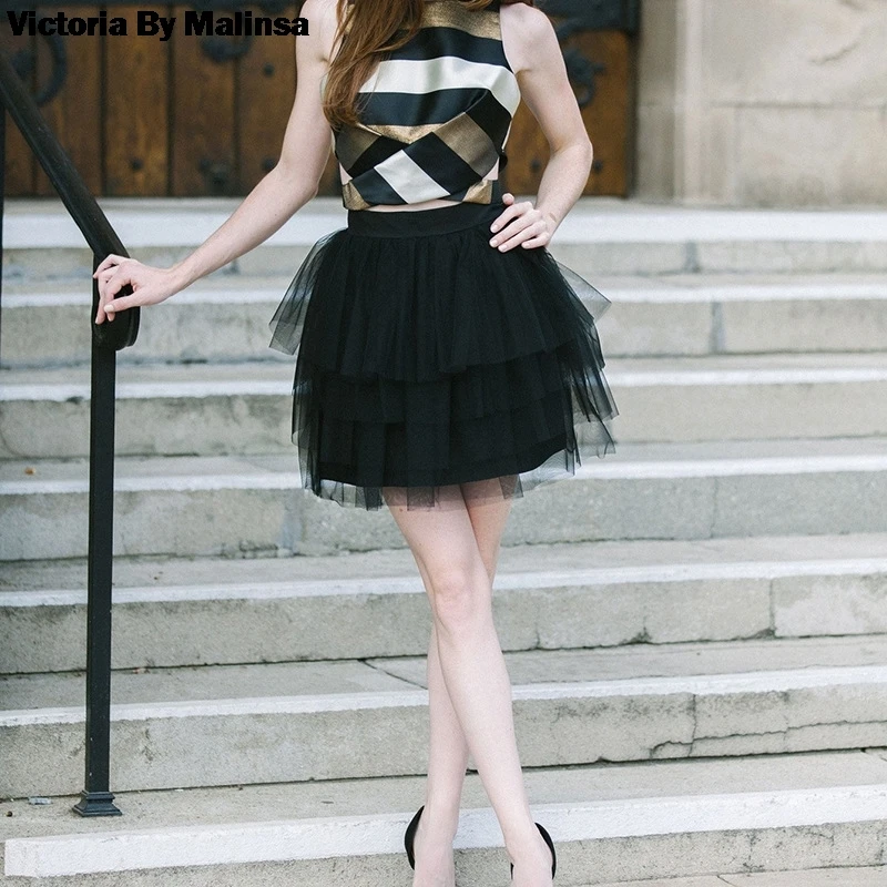 Женская белая Тюлевая юбка сексуальные женские юбки бальное платье скрытая