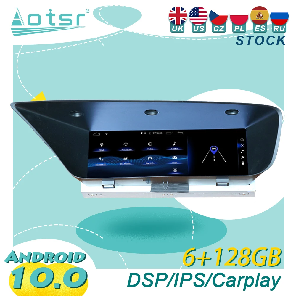 

For Lexus GS 2015 2016 2017 Android10 Tesla Car Radio Wireless Carplay GPS Navigation DSP Multimedia Player