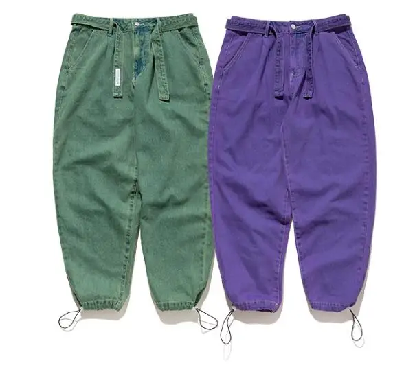 Современный ретро джинсы Для Мужчин's свободный зауженные джинсовые штаны из