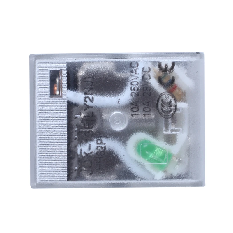 JQX 13F LY2 DC 12V Катушка 8 Pin DPDT зеленый светодиодный Electronetic реле|Реле| |